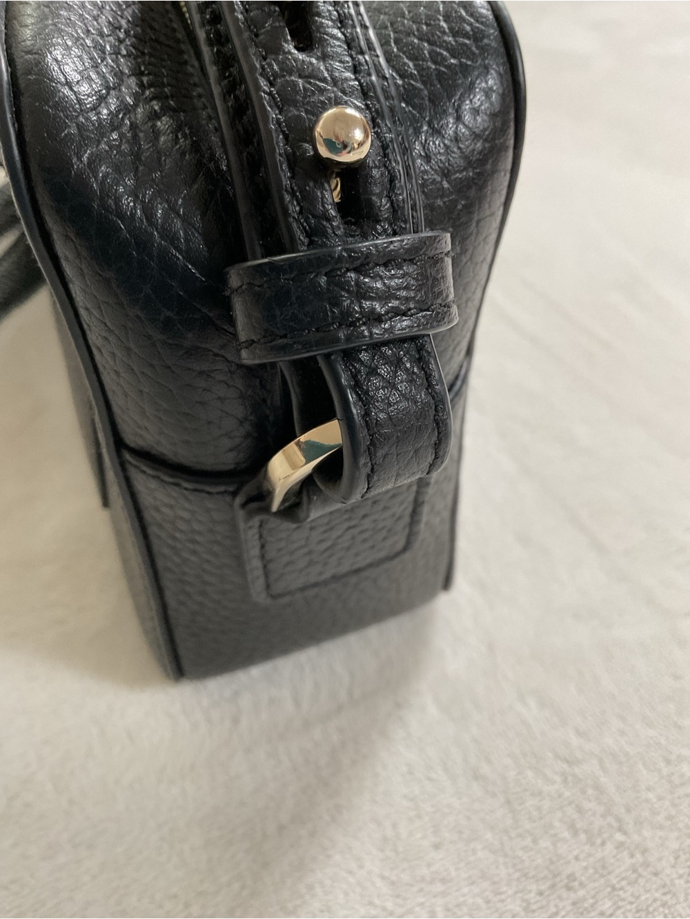 Aspinal of London Camera A Bag Black Pebble Leather Crossbody - Picture 8 of 16